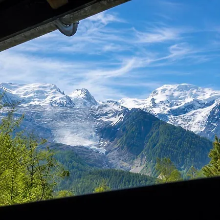 Family Home With A Garden Overlooking Mont Blanc Chamonix